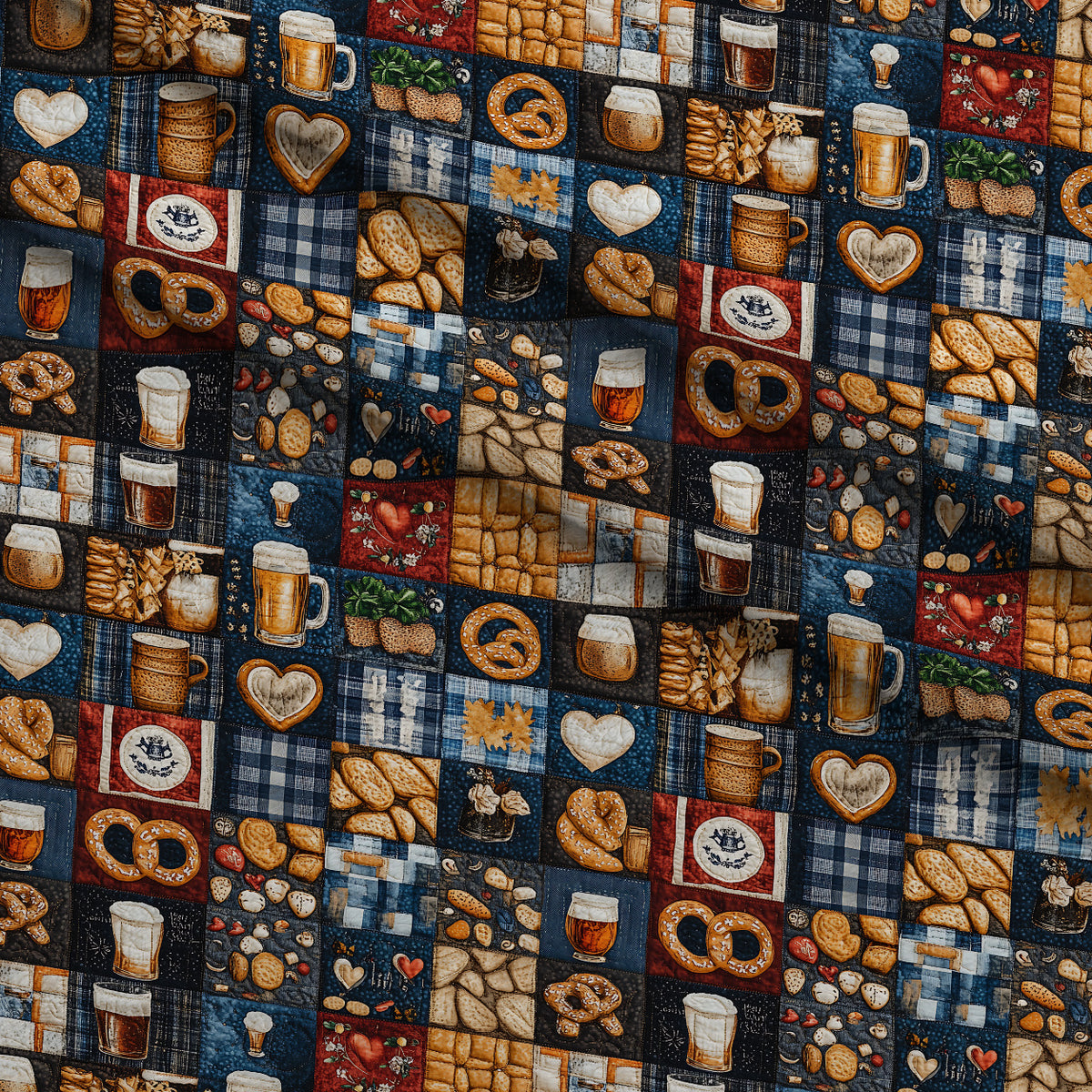 Pretzel Hearth Stories Pattern 12 Minky Fabric — plush minky folded close-up preview (mv-minky-v1:lying)