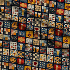 Pretzel Hearth Stories Pattern 13 Minky Fabric — plush minky folded close-up preview (mv-minky-v1:lying)