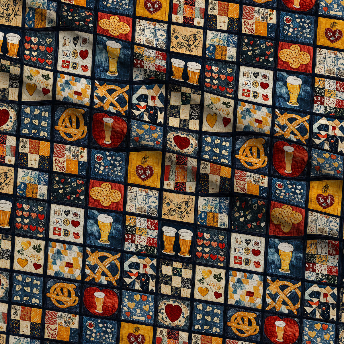 Pretzel Hearth Stories Pattern 13 Minky Fabric — plush minky folded close-up preview (mv-minky-v1:lying)
