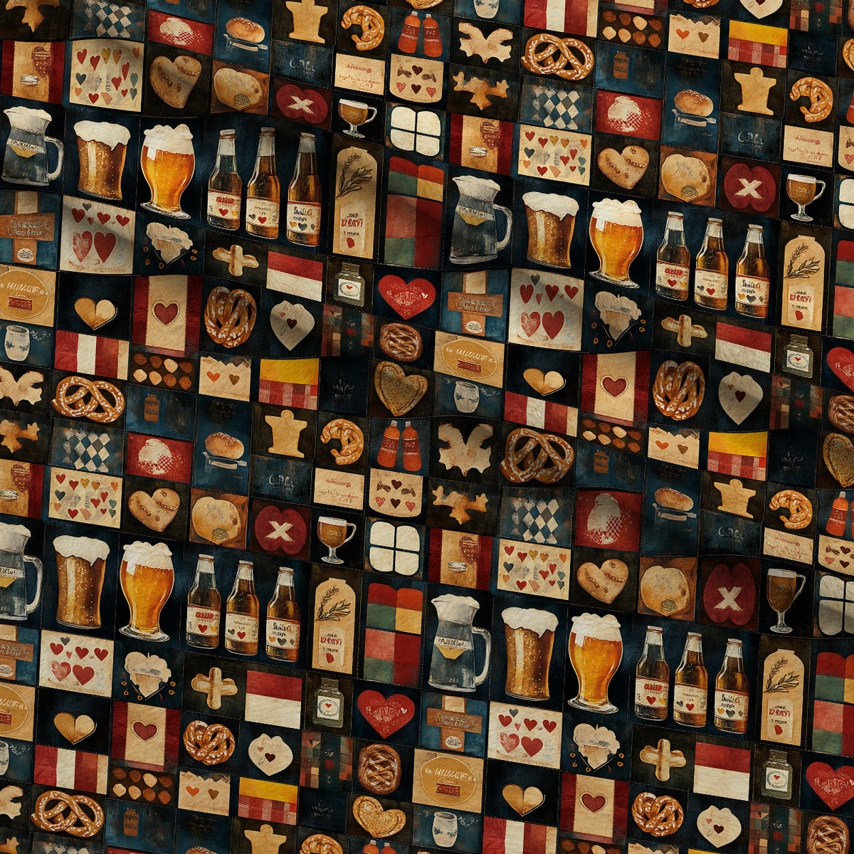 Pretzel Hearth Stories Pattern 15 Minky Fabric — plush minky folded close-up preview (mv-minky-v1:lying)