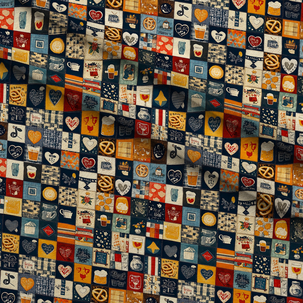 Pretzel Hearth Stories Pattern 16 Minky Fabric — plush minky folded close-up preview (mv-minky-v1:lying)