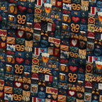 Pretzel Hearth Stories Pattern 18 Minky Fabric — plush minky folded close-up preview (mv-minky-v1:lying)