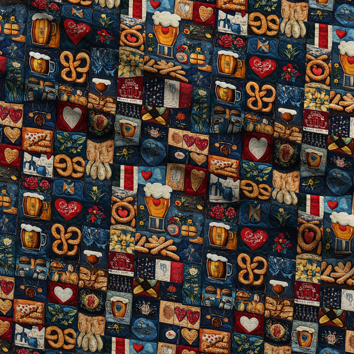 Pretzel Hearth Stories Pattern 18 Minky Fabric — plush minky folded close-up preview (mv-minky-v1:lying)