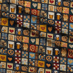 Pretzel Hearth Stories Pattern 4 Minky Fabric — plush minky folded close-up preview (mv-minky-v1:lying)