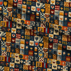 Pretzel Hearth Stories Pattern 5 Minky Fabric — plush minky folded close-up preview (mv-minky-v1:lying)