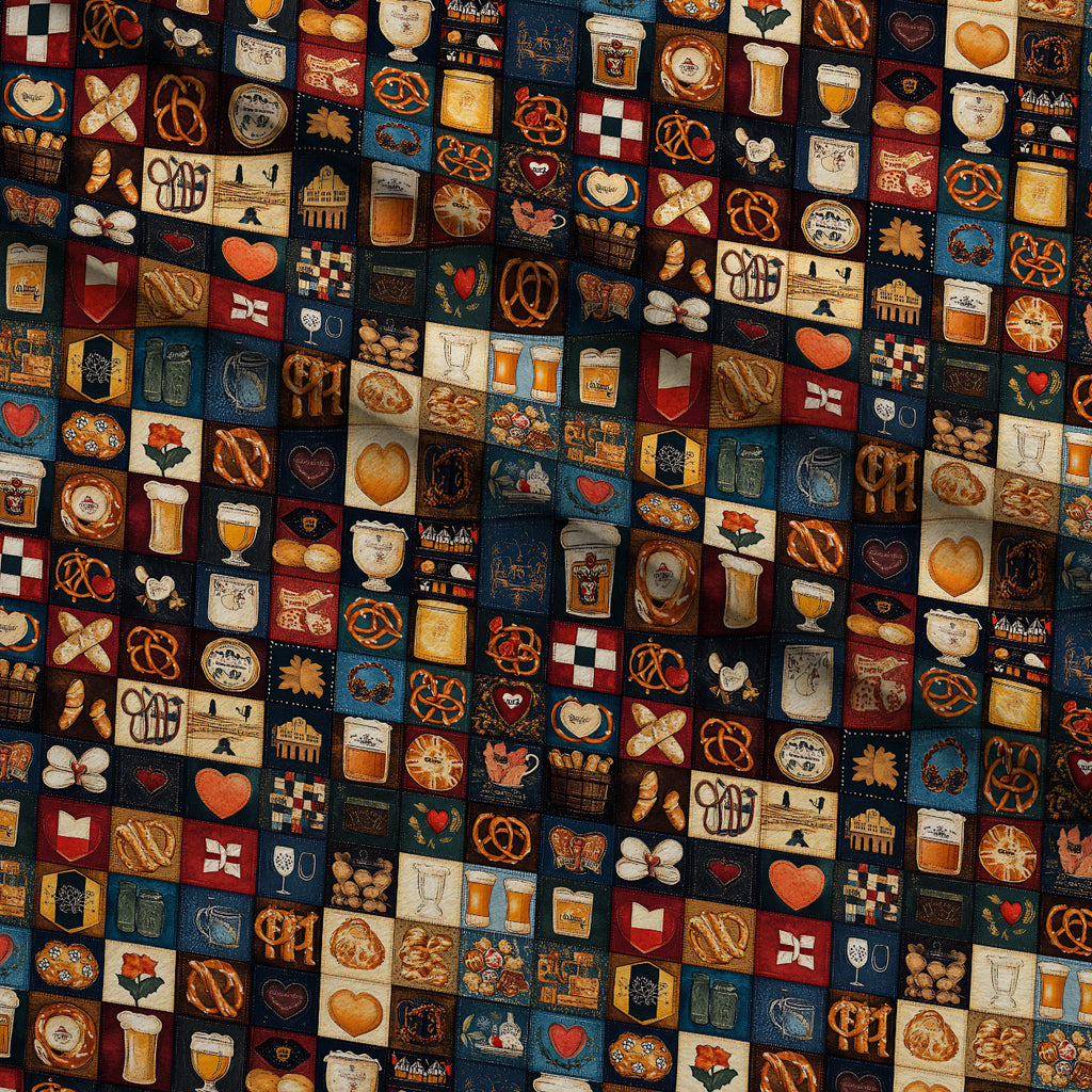 Pretzel Hearth Stories Pattern 7 Minky Fabric — plush minky folded close-up preview (mv-minky-v1:lying)