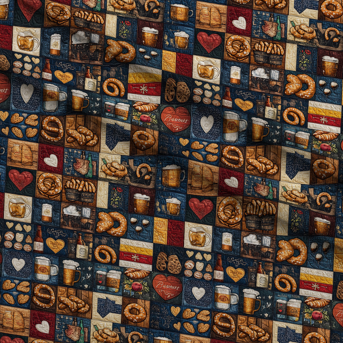 Pretzel Hearth Stories Pattern 9 Minky Fabric — plush minky folded close-up preview (mv-minky-v1:lying)
