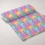 Prism Petals Pattern 18 Minky Fabric — plush minky unrolled bolt preview (mv-minky-v1:bolt)