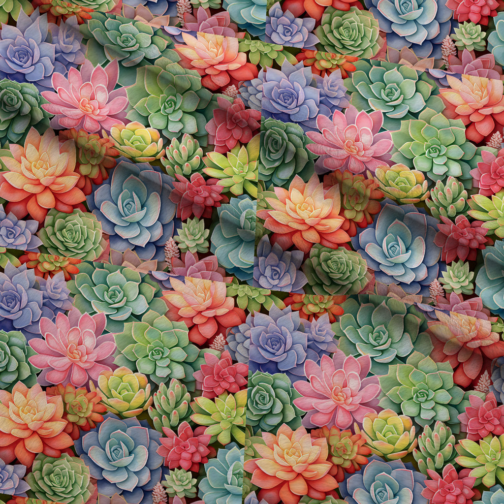 Prismatic Rosette Garden Pattern 12 Minky Fabric — plush minky folded close-up preview (mv-minky-v1:lying)