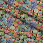 Prismatic Rosette Garden Pattern 8 Minky Fabric — plush minky folded close-up preview (mv-minky-v1:lying)