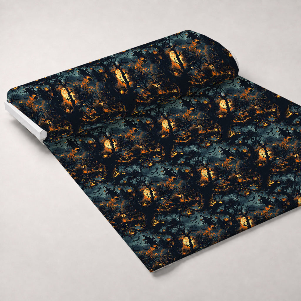 Pumpkin Hollow Pattern 12 Minky Fabric — plush minky unrolled bolt preview (mv-minky-v1:bolt)