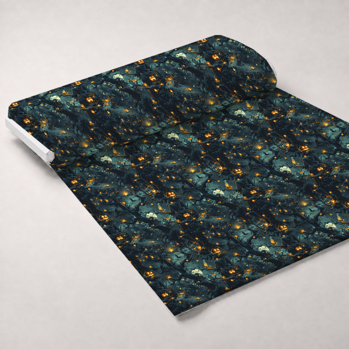 Pumpkin Hollow Pattern 23 Minky Fabric — plush minky unrolled bolt preview (mv-minky-v1:bolt)