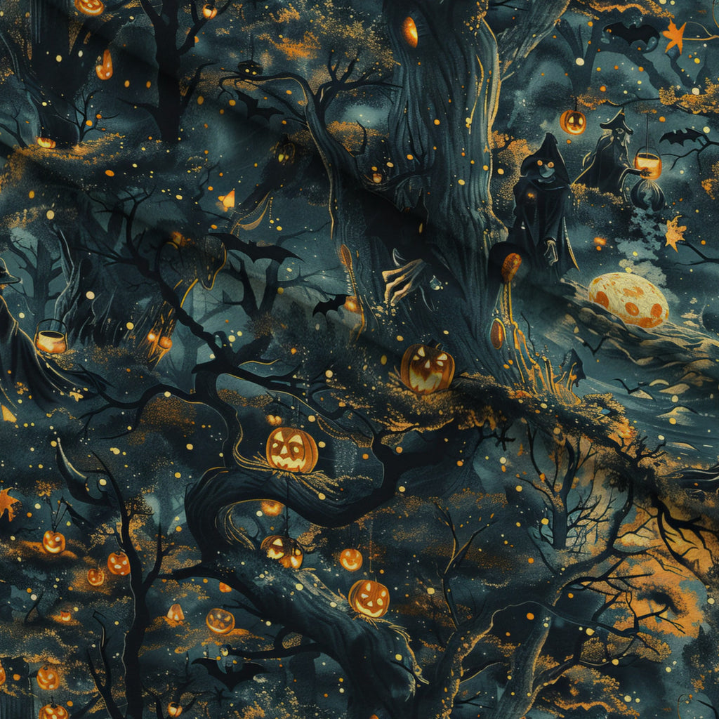 Pumpkin Hollow Pattern 4 Minky Fabric — plush minky folded close-up preview (mv-minky-v1:lying)