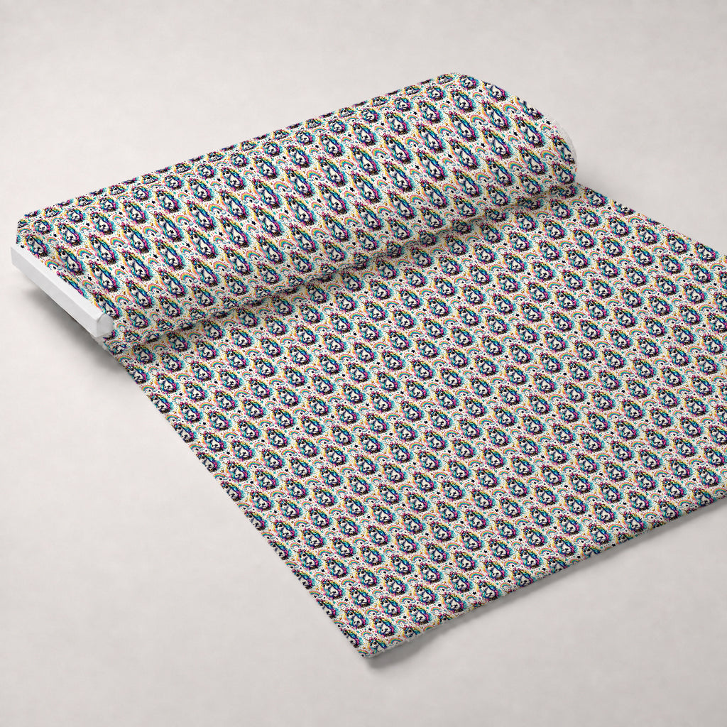 Punk Pony Magic Pattern 1 Minky Fabric — plush minky unrolled bolt preview (mv-minky-v1:bolt)