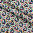 Punk Pony Magic Pattern 1 Minky Fabric — plush minky folded close-up preview (mv-minky-v1:lying)