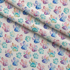 Puppy Prints Pattern 19 Minky Fabric — plush minky folded close-up preview (mv-minky-v1:lying)