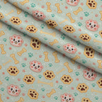 Puppy Prints Pattern 22 Minky Fabric — plush minky folded close-up preview (mv-minky-v1:lying)