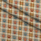 Puppy Prints Pattern 26 Minky Fabric — plush minky folded close-up preview (mv-minky-v1:lying)