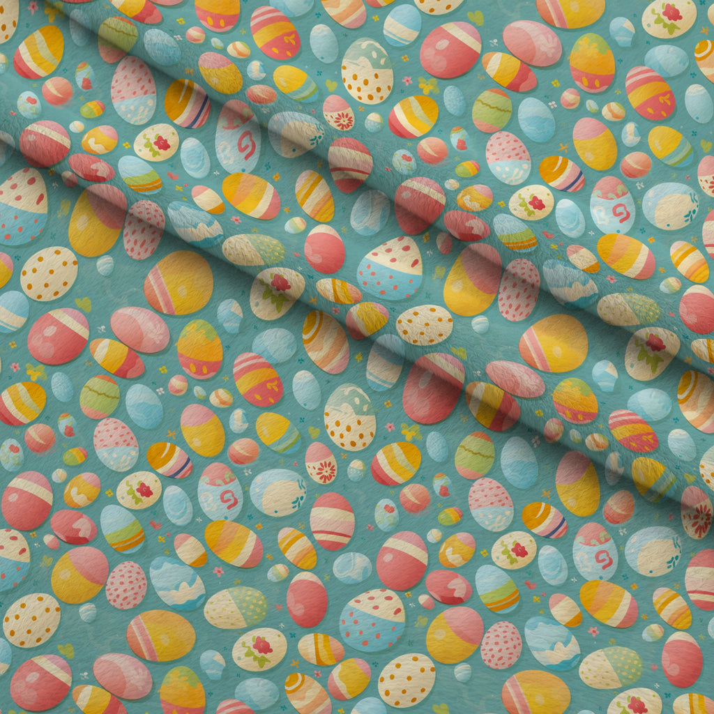 Pysanky Garden Pattern 10 Minky Fabric — plush minky folded close-up preview (mv-minky-v1:lying)