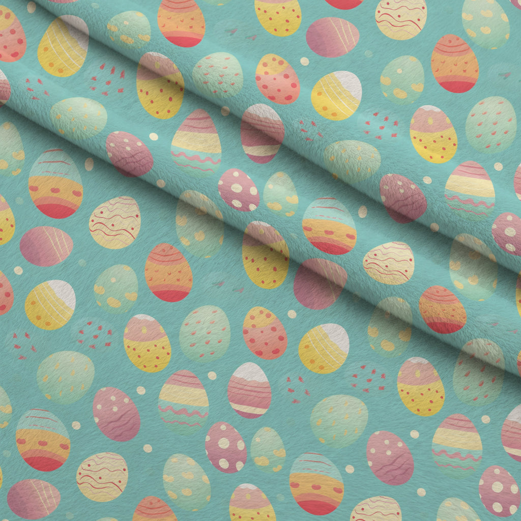 Pysanky Garden Pattern 11 Minky Fabric — plush minky folded close-up preview (mv-minky-v1:lying)