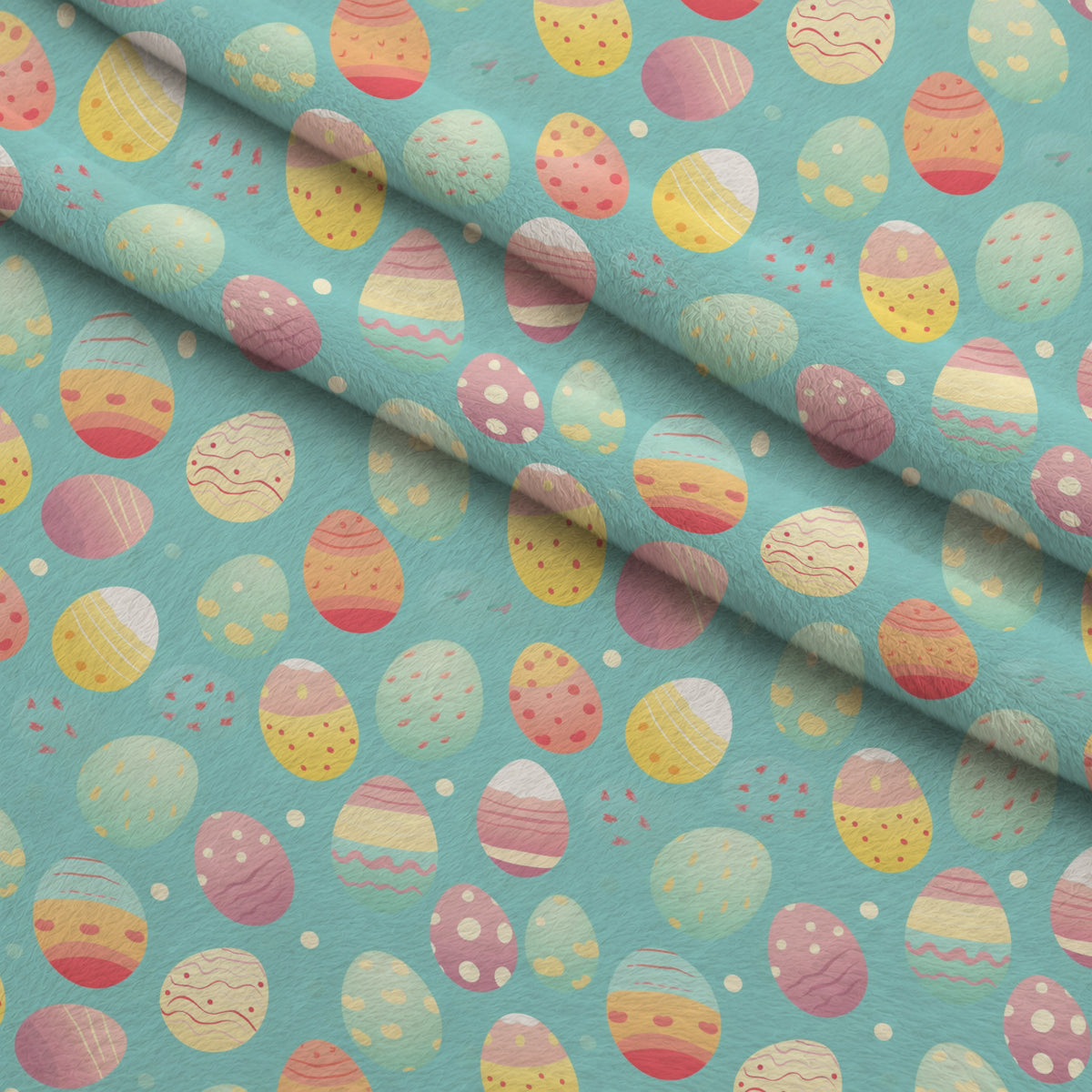 Pysanky Garden Pattern 11 Minky Fabric — plush minky folded close-up preview (mv-minky-v1:lying)
