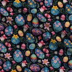 Pysanky Garden Pattern 12 Minky Fabric — plush minky folded close-up preview (mv-minky-v1:lying)