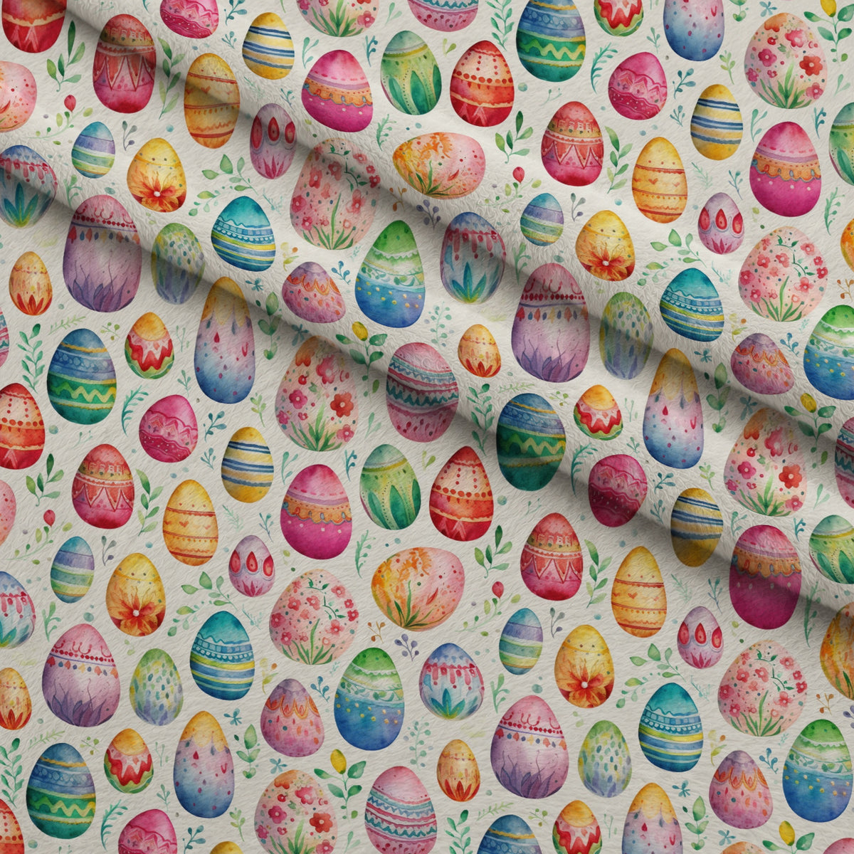 Pysanky Garden Pattern 14 Minky Fabric — plush minky folded close-up preview (mv-minky-v1:lying)