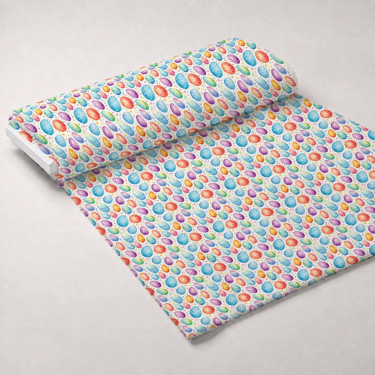 Pysanky Garden Pattern 15 Minky Fabric — plush minky unrolled bolt preview (mv-minky-v1:bolt)