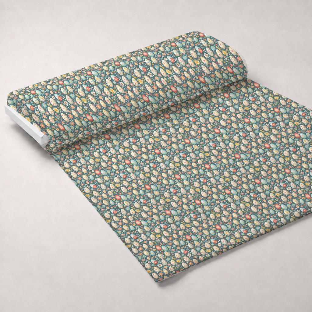 Pysanky Garden Pattern 16 Minky Fabric — plush minky unrolled bolt preview (mv-minky-v1:bolt)