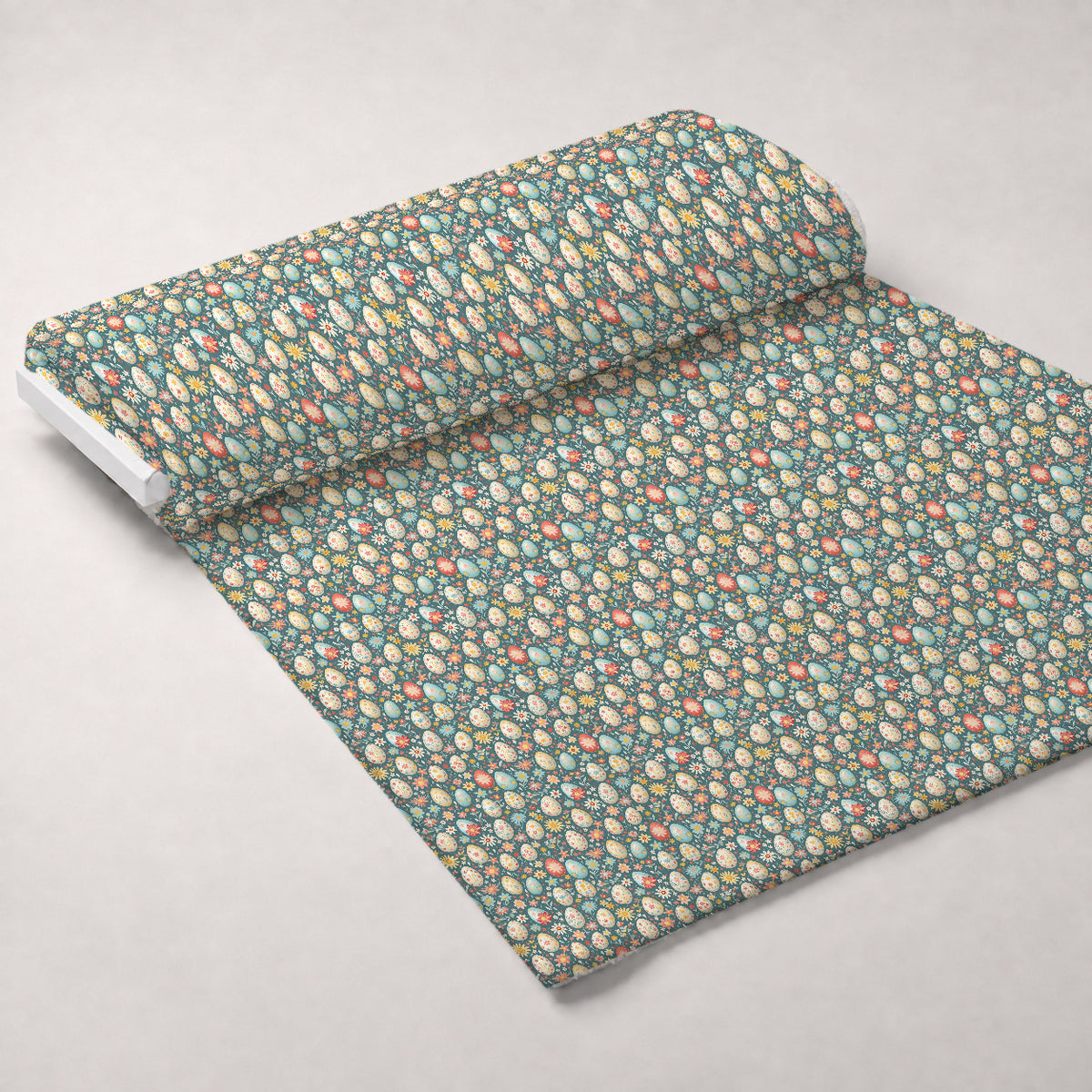 Pysanky Garden Pattern 16 Minky Fabric — plush minky unrolled bolt preview (mv-minky-v1:bolt)