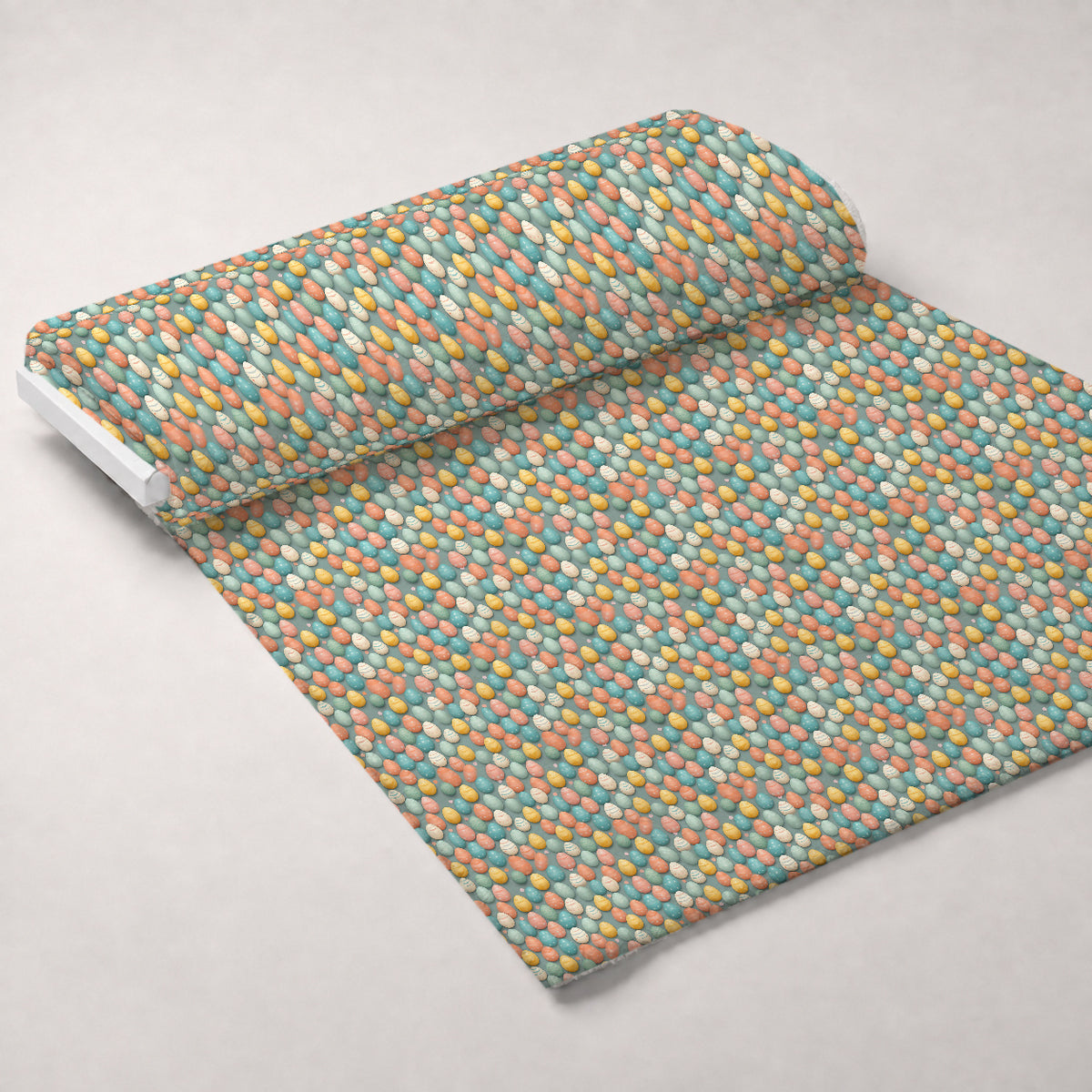 Pysanky Garden Pattern 18 Minky Fabric — plush minky unrolled bolt preview (mv-minky-v1:bolt)