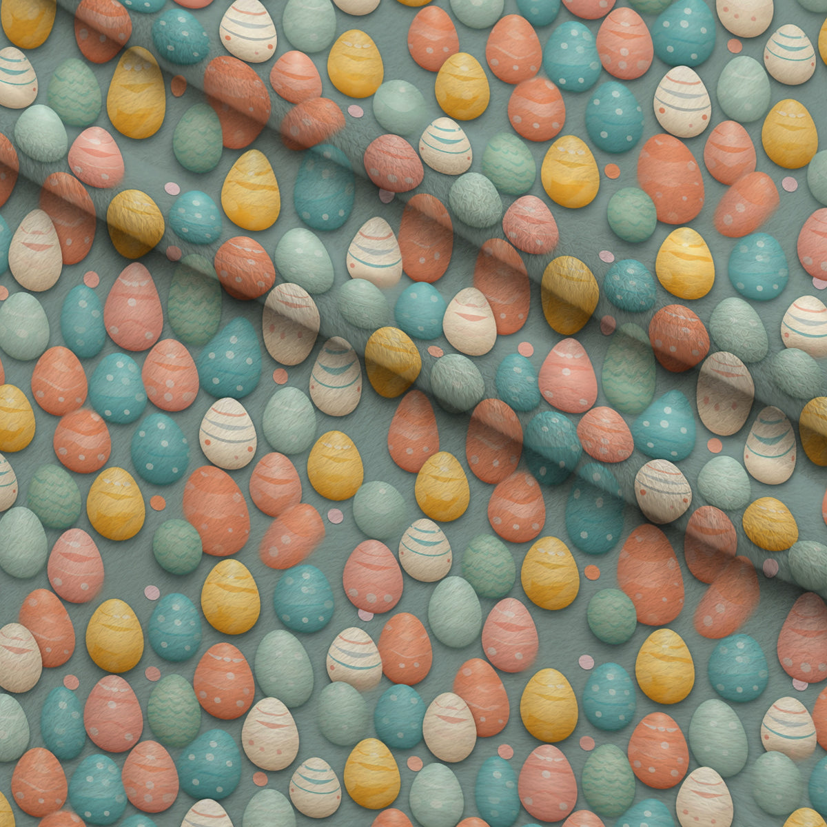 Pysanky Garden Pattern 18 Minky Fabric — plush minky folded close-up preview (mv-minky-v1:lying)