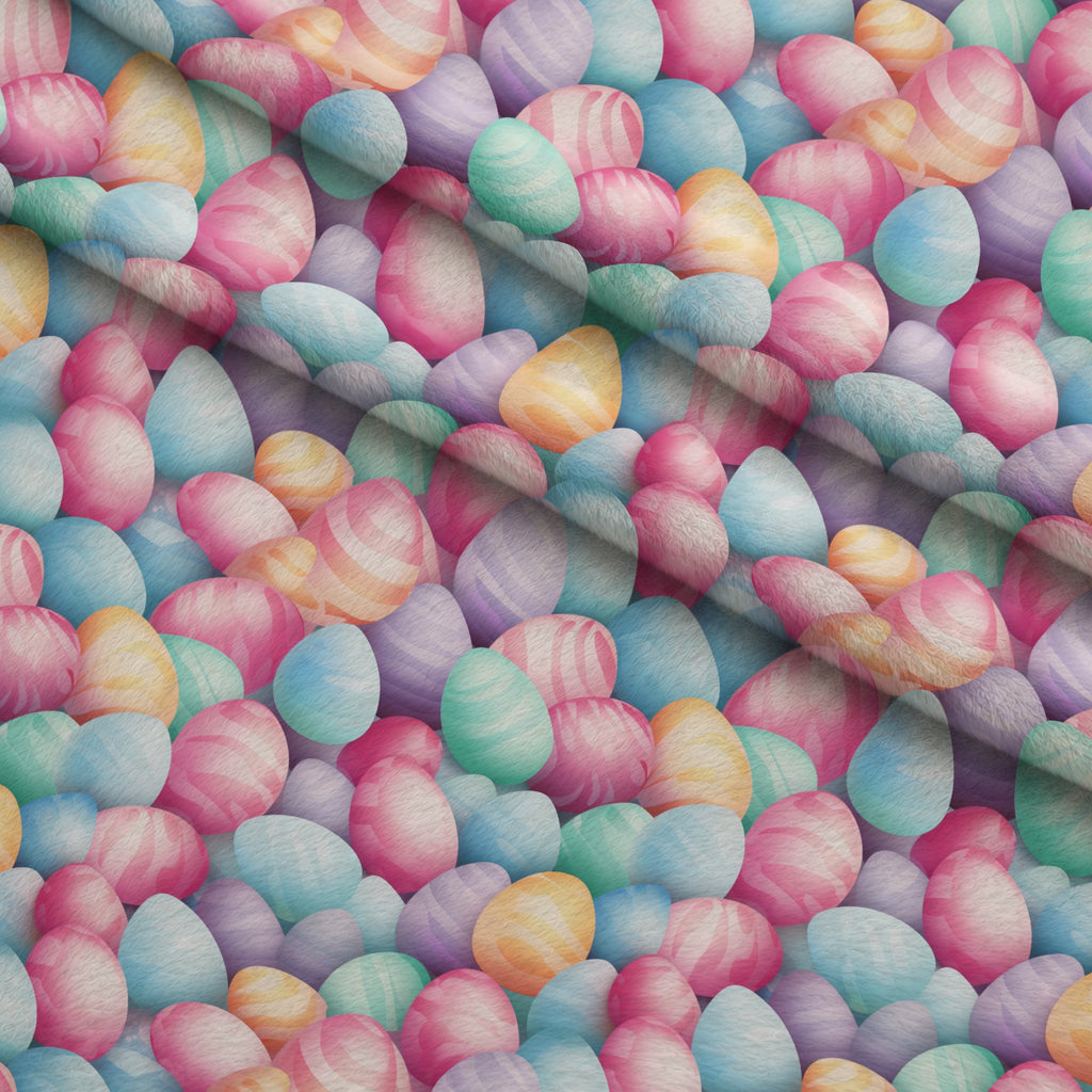 Pysanky Garden Pattern 19 Minky Fabric — plush minky folded close-up preview (mv-minky-v1:lying)