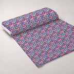 Pysanky Garden Pattern 2 Minky Fabric — plush minky unrolled bolt preview (mv-minky-v1:bolt)