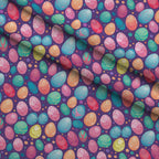 Pysanky Garden Pattern 2 Minky Fabric — plush minky folded close-up preview (mv-minky-v1:lying)