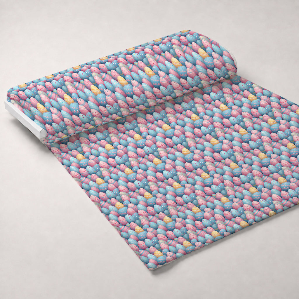 Pysanky Garden Pattern 20 Minky Fabric — plush minky unrolled bolt preview (mv-minky-v1:bolt)