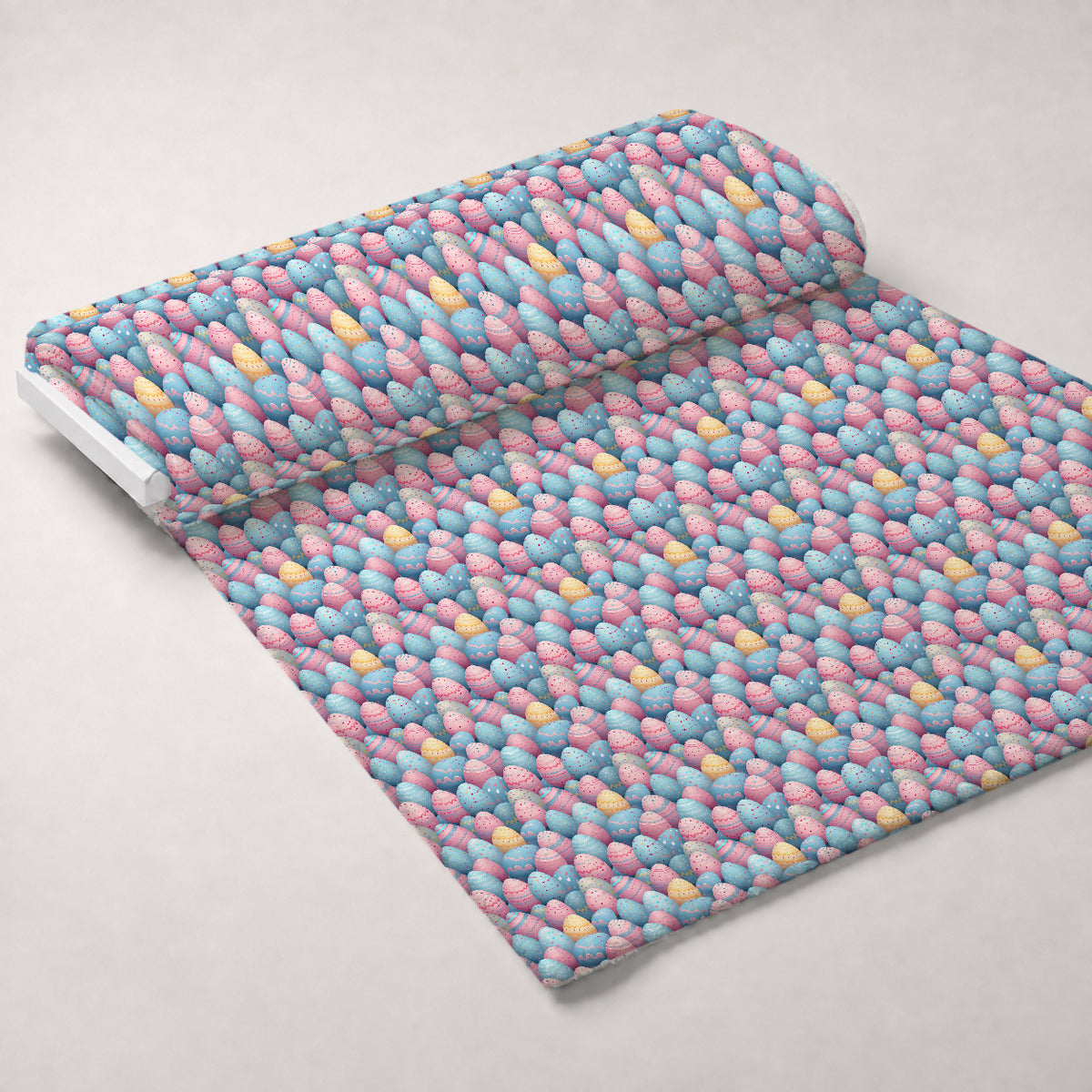 Pysanky Garden Pattern 20 Minky Fabric — plush minky unrolled bolt preview (mv-minky-v1:bolt)