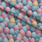 Pysanky Garden Pattern 20 Minky Fabric — plush minky folded close-up preview (mv-minky-v1:lying)