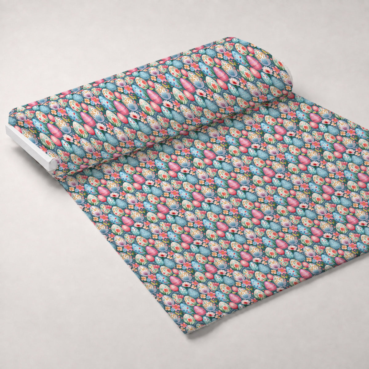 Pysanky Garden Pattern 21 Minky Fabric — plush minky unrolled bolt preview (mv-minky-v1:bolt)