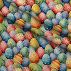 Pysanky Garden Pattern 22 Minky Fabric — plush minky folded close-up preview (mv-minky-v1:lying)
