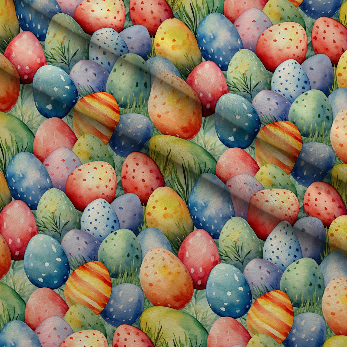 Pysanky Garden Pattern 22 Minky Fabric — plush minky folded close-up preview (mv-minky-v1:lying)