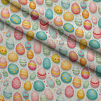 Pysanky Garden Pattern 23 Minky Fabric — plush minky folded close-up preview (mv-minky-v1:lying)