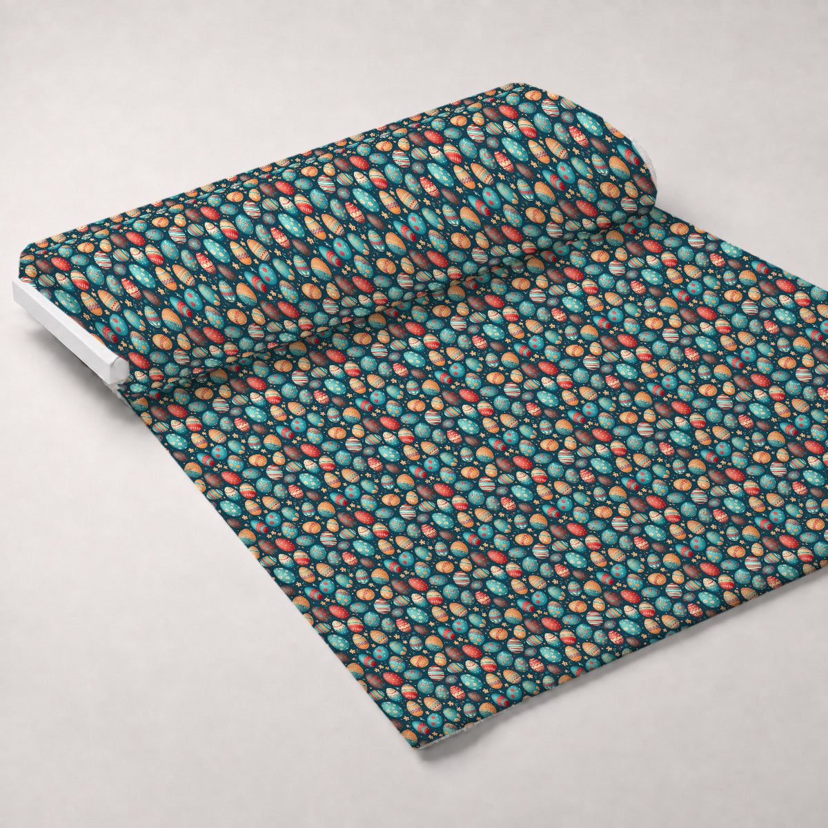 Pysanky Garden Pattern 24 Minky Fabric — plush minky unrolled bolt preview (mv-minky-v1:bolt)