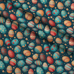 Pysanky Garden Pattern 24 Minky Fabric — plush minky folded close-up preview (mv-minky-v1:lying)