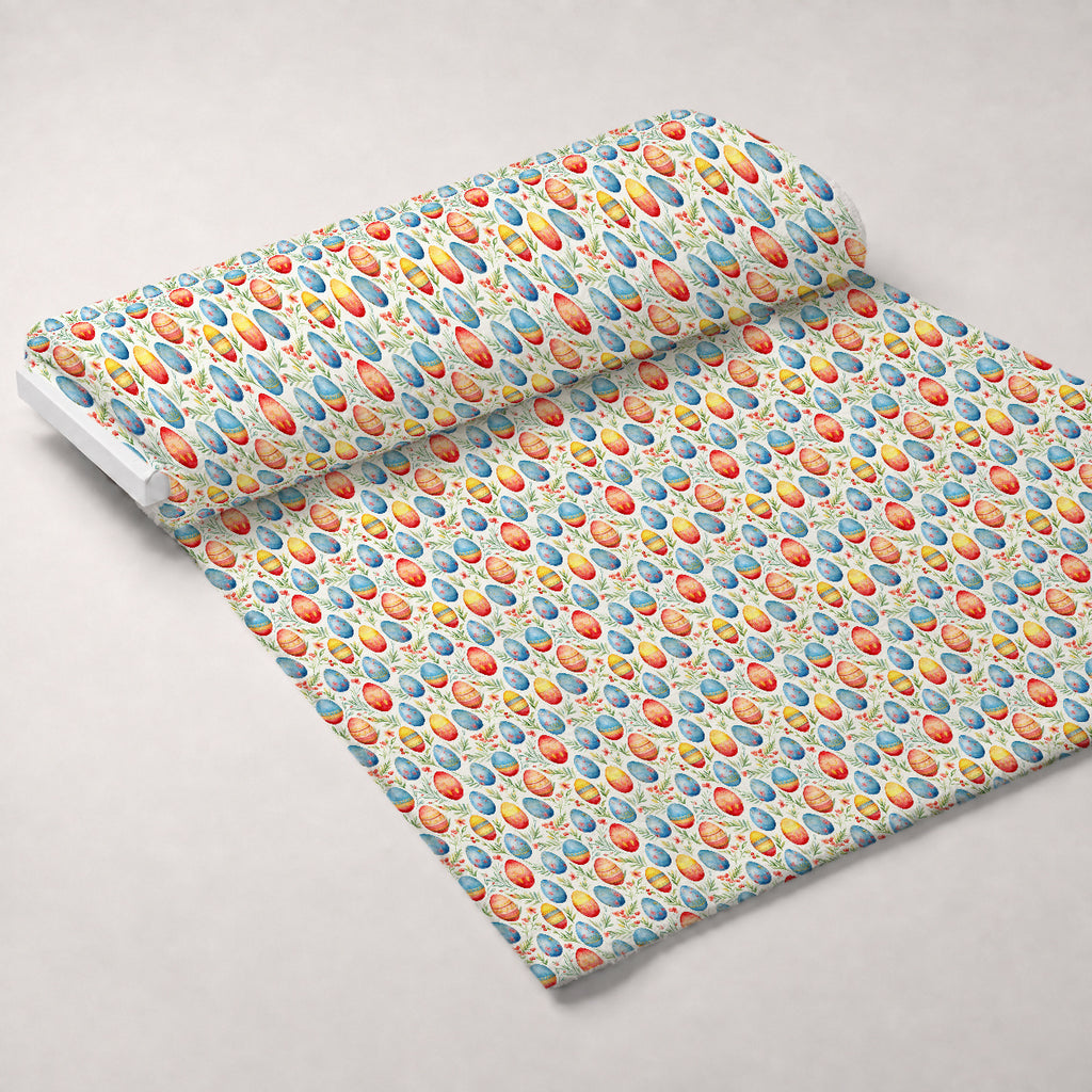 Pysanky Garden Pattern 25 Minky Fabric — plush minky unrolled bolt preview (mv-minky-v1:bolt)