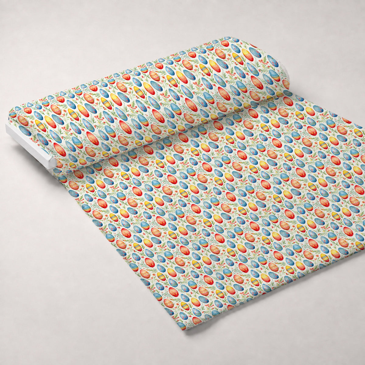 Pysanky Garden Pattern 25 Minky Fabric — plush minky unrolled bolt preview (mv-minky-v1:bolt)