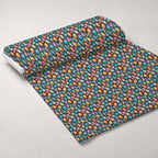 Pysanky Garden Pattern 3 Minky Fabric — plush minky unrolled bolt preview (mv-minky-v1:bolt)
