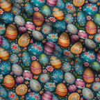 Pysanky Garden Pattern 3 Minky Fabric — plush minky folded close-up preview (mv-minky-v1:lying)