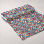 Pysanky Garden Pattern 7 Minky Fabric — plush minky unrolled bolt preview (mv-minky-v1:bolt)