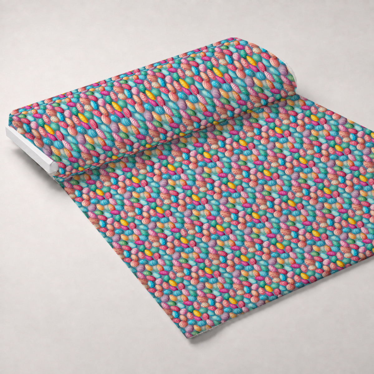 Pysanky Garden Pattern 7 Minky Fabric — plush minky unrolled bolt preview (mv-minky-v1:bolt)